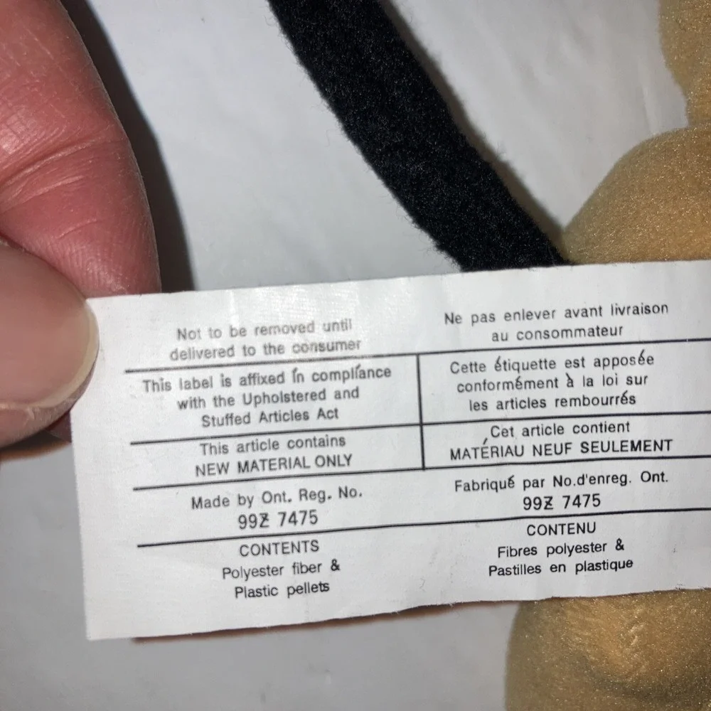 Vintage Pluto Mini Bean‎ Bag Disney Plush Yellow Vintage Disney Store Tag FLAW
